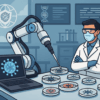 AI system performing virology laboratory tasks with precision