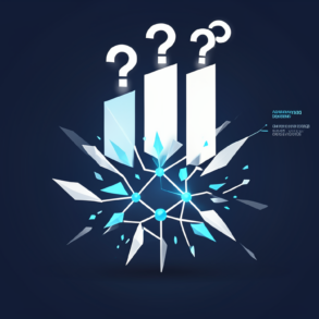 Abstract illustration depicting uncertainty around artificial general intelligence capability definitions with geometric measurement indicators