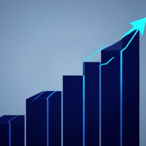 Abstract illustration depicting upward growth trajectory representing Claude AI's expanding user base