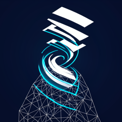 Abstract illustration of video frames transforming upward representing AI video generation technology growth and investment