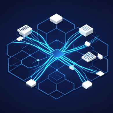 Abstract illustration of optimised cloud infrastructure resource allocation and GPU efficiency