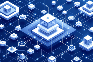 Abstract illustration of interconnected military AI systems and unified platform architecture