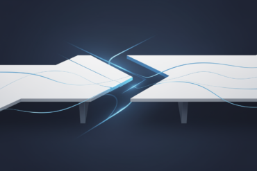 Abstract illustration depicting corporate board departure and emerging market competition between technology companies