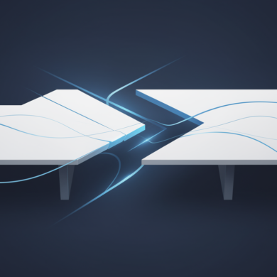 Abstract illustration depicting corporate board departure and emerging market competition between technology companies