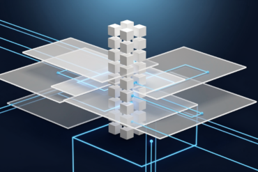 Abstract geometric illustration representing structured AI compliance framework organizing multiple regulatory requirements