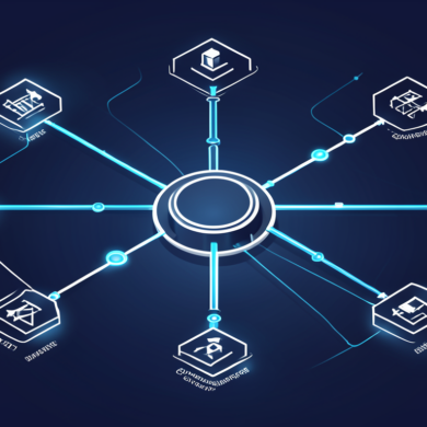 Abstract illustration of enterprise AI workflow automation and communication platform integration