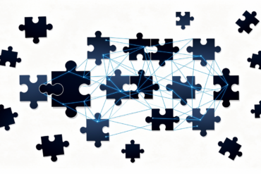 Abstract illustration of fragmented regulatory frameworks for AI hiring compliance