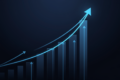 Abstract illustration depicting exponential growth trajectory representing Anthropic's $900 billion valuation milestone