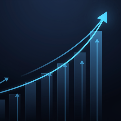 Abstract illustration depicting exponential growth trajectory representing Anthropic's $900 billion valuation milestone