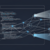 Abstract illustration of AI-powered vulnerability detection in browser code architecture