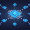 Illustration of interconnected network nodes representing Nvidia's equity holdings across AI startup ecosystem