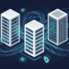 Illustration depicting three distinct AI infrastructure systems connected in secure network arrangement representing Pentagon's multi-vendor strategy