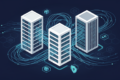 Illustration depicting three distinct AI infrastructure systems connected in secure network arrangement representing Pentagon's multi-vendor strategy