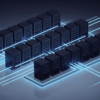 Abstract illustration of data centre infrastructure representing SoftBank's French AI computing facility investment
