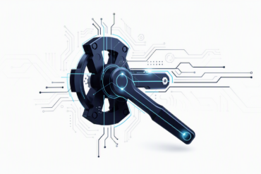 Abstract illustration of AI control mechanisms representing safety constraints on autonomous systems
