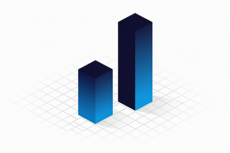Abstract illustration representing market share competition between AI assistant platforms