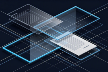 Abstract illustration of overlapping regulatory frameworks represented by intersecting geometric planes and document shapes