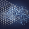 Editorial illustration depicting fragmented organisational structure with human figures in compartmentalised grid system