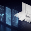 Abstract illustration of Microsoft Build conference technology announcements featuring geometric shapes and data visualisation elements
