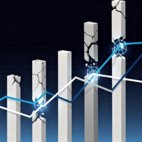 Abstract illustration depicting financial market strain from massive AI bond issuance volumes