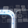 Abstract illustration depicting supply chain allocation between enterprise AI infrastructure and consumer electronics markets
