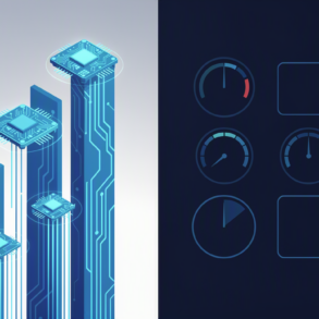 Abstract illustration depicting rapid AI infrastructure growth outpacing cost measurement capabilities