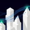 Abstract geometric illustration representing investment flow and technology growth in emerging markets