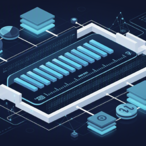 Abstract illustration of AI token budget allocation and usage metering for enterprise cost management