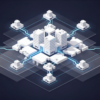 Abstract illustration of cloud infrastructure architecture representing Meta's entry into enterprise AI compute services market