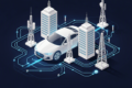 Abstract geometric illustration representing technology infrastructure partnerships and strategic expansion in Asian markets