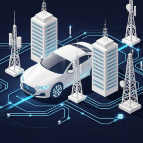 Abstract geometric illustration representing technology infrastructure partnerships and strategic expansion in Asian markets