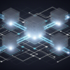 Abstract illustration of cloud infrastructure network representing AI compute partnership between Anthropic and Volta