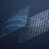 Abstract geometric illustration representing leadership restructure at Google DeepMind with overlapping angular forms and neural network patterns