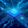 Illustration of smartphone processor chip with neural network pathways representing on-device AI capabilities