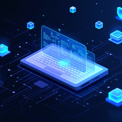 Abstract illustration of browser-based security architecture protecting AI agent workflows