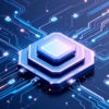 Abstract illustration of AI security architecture with protective layers surrounding neural network infrastructure