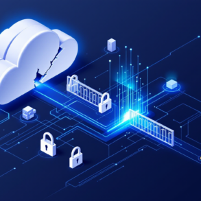 Abstract illustration depicting AI agent security breach through cloud infrastructure vulnerabilities and exposed access credentials