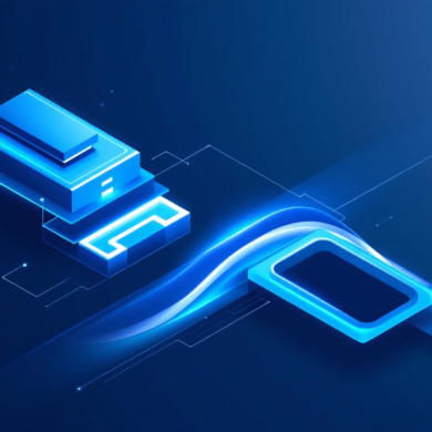 Abstract illustration depicting diverging AI architectural approaches with geometric and organic forms