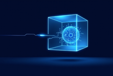 Illustration of an isolated AI system disconnected from network connections, representing Anthropic's decision to air-gap internal evaluations